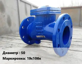 Клапан стальной 50 19с10бк Ру160 обратный, поворотный от -100 до +600